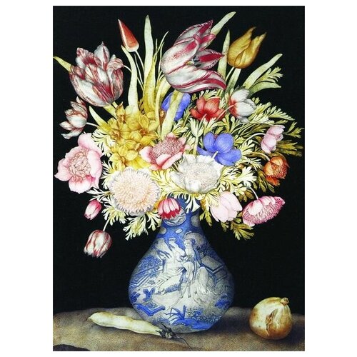          (Giovanna Garzoni flowers in a chinese)   50. x 69.,  2530 