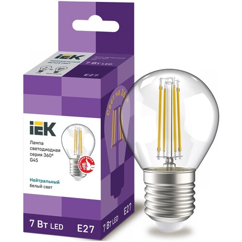 ������ 201� Iek ������������ ����� LLF-G45-7-230-40-E27-FR ����� LED G45 ��� �����. 7�� 230� 4000� E27 ����� 360