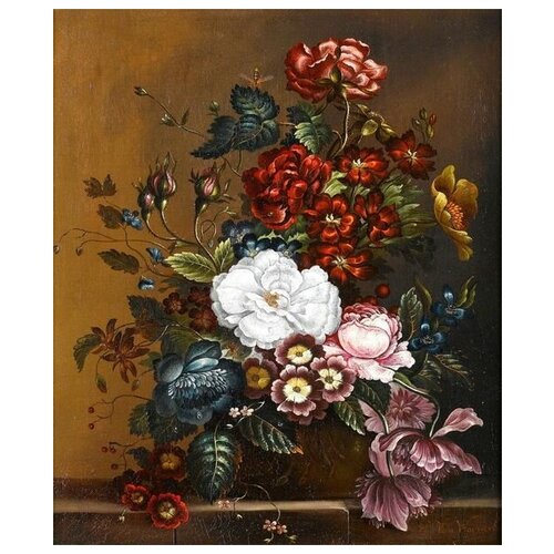  1680       (Flowers in a vase) 57 40. x 48.