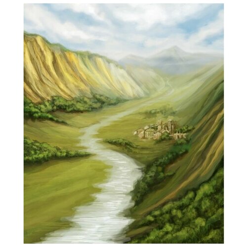  1680       (The path in the mountains) 40. x 48.
