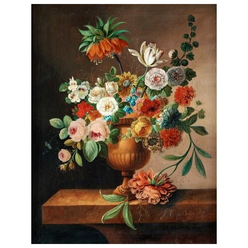  1760       (Flowers in a vase) 50 40. x 52.