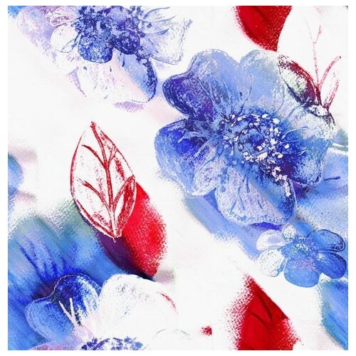  2030      (Blue flowers) 50. x 51.