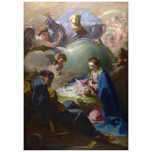  2580           (The Nativity with God the Father and the Holy Ghost)    50. x 71.
