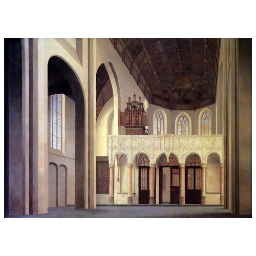  1260        (The interior of the church in the Netherlands) 4    41. x 30.