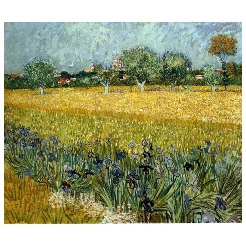  2250     c  (View of arles with irises)    59. x 50.