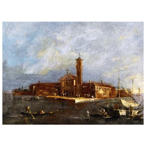  1830       -   (A View of the Island of Santa Maria delle Grazie)   55. x 40.