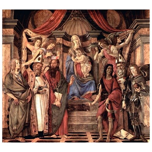  2810     ,      (Altar table, main board Throne end of Madonna)   67. x 60.