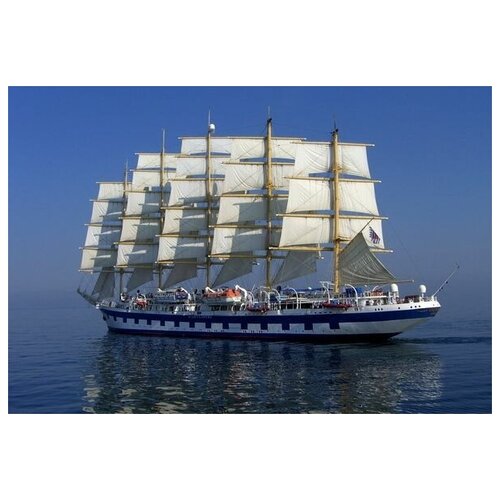 ������ 2650� ������ �� ������ ������� � ������ �������� (Ship with white sails) �1 74��. x 50��.