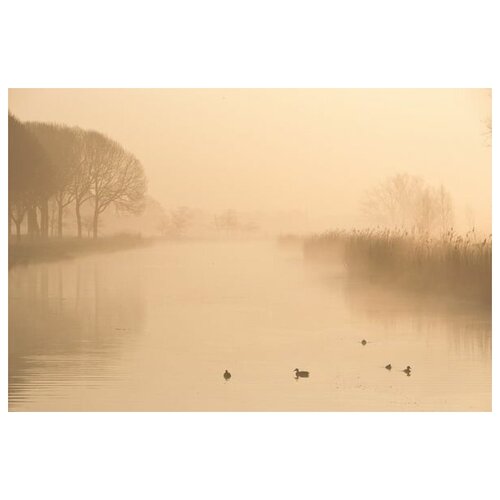  1340       (Fog over the lake) 5 45. x 30.