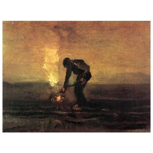  1220       (Peasant Burning Weeds)    40. x 30.