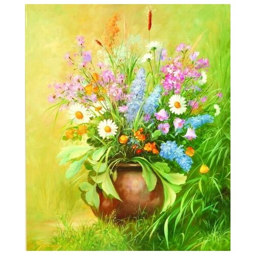  2260       (Flowers in a vase) 6   50. x 60.
