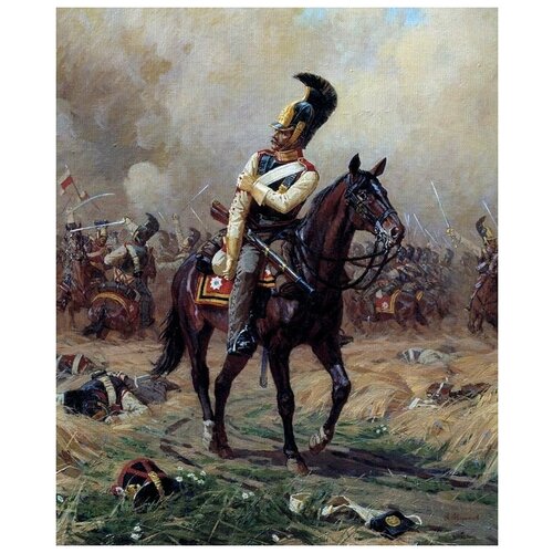  1700      (Wounded Guardsman)   40. x 49.