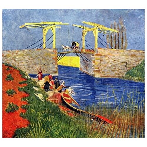  2130          (The Langlois Bridge at Arles with Women Washing)    55. x 50.