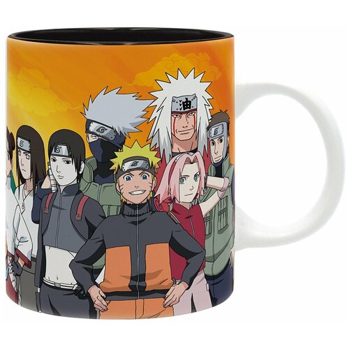  990  ABYstyle: Naruto Shippuden Mug 320 ml Ninjas de Konoha subli x2 (ABYMUG728)