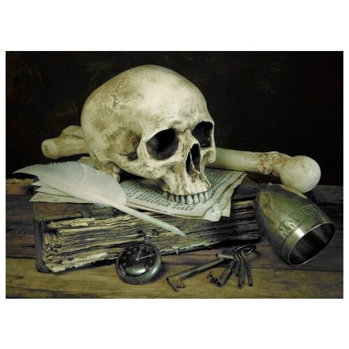 1830       (Composition with skull) 55. x 40.