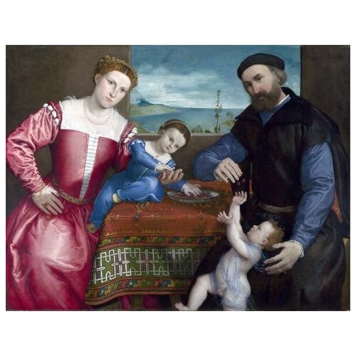  2410            (Portrait of Giovanni della Volta with his Wife and Children)   65. x 50.