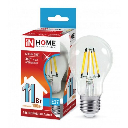 ������ 693� ����� ������������ LED-A60-deco 11�� 230� �27 3000� 990�� ���������� IN HOME (5 ����) (���. 4690612026145)