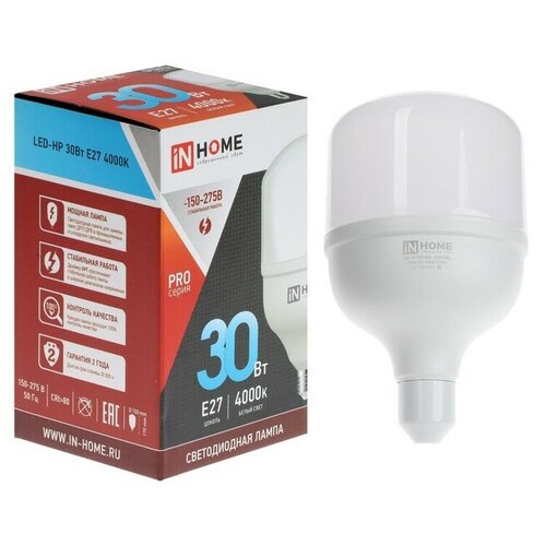 ������ 639� ����� ������������ IN Home Led-hp-pro, 30 ��, 230 �, �27, 4000 �, 2700 �� INhome 9527884 .