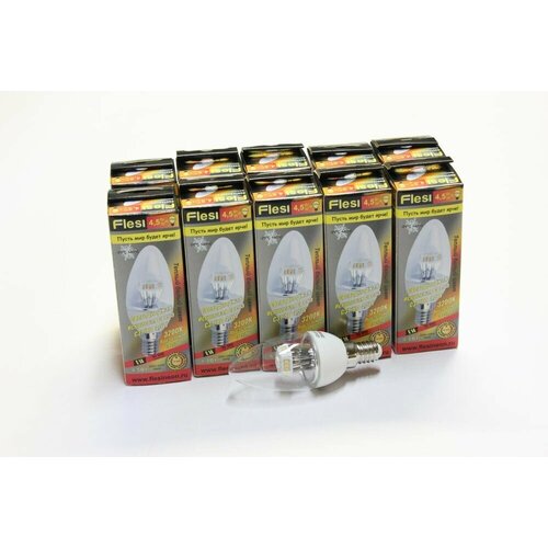 ������ 590� 10��. ������������ ����� Flesi LED Candle C37/SD 4,5W 220-240V 3200K E14