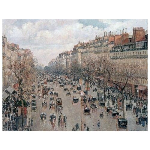  1760     (Boulevard Monmartre in Paris)   52. x 40.