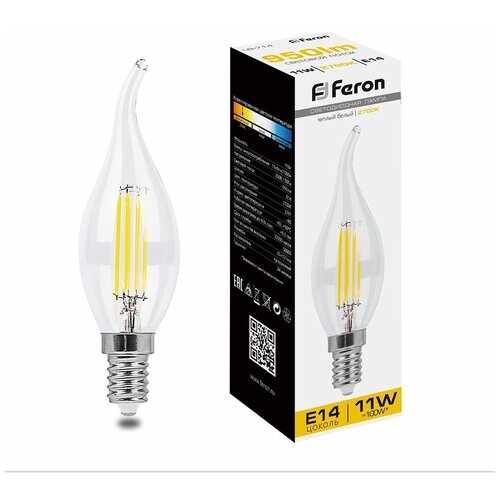 ������ 174� ����� ������������ ����������� Feron E14 11W 2700K ����� �� ����� ���������� LB-714 38010