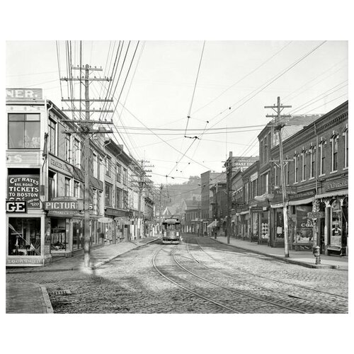 ������ 2360� ������ �� ������ ����� � ����������� ������ (Street with tramway) �13 63��. x 50��.