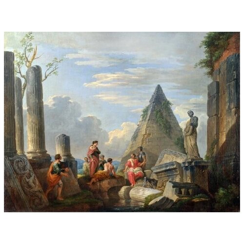  1760        (Roman Ruins with Figures)    52. x 40.