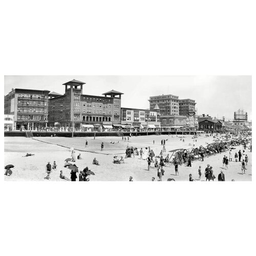  1850        (Beach in Atlantic City) 2 70. x 30.