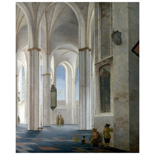  1190        (The interior of the church in the Netherlands) 10    30. x 37.