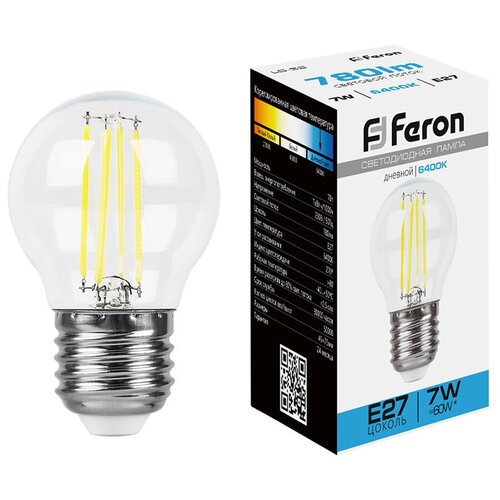 ������ 133� ����� ������������ Feron LB-52 ����� E27 7W 6400K
