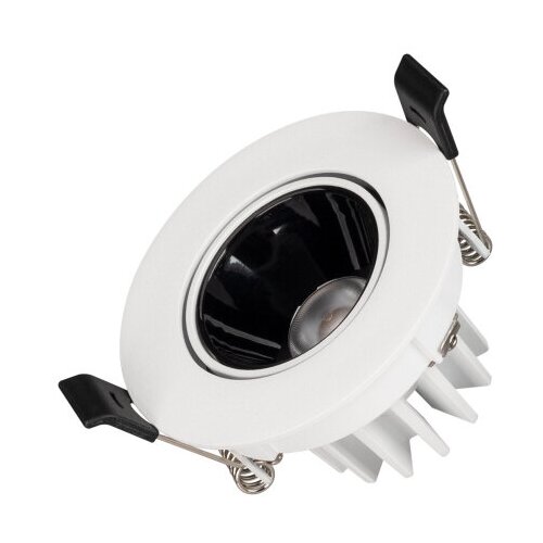  4177  MS-FORECAST-BUILT-TURN-R82-8W Warm3000 (WH-BK, 32 deg, 230V) (Arlight, IP20 , 5 )