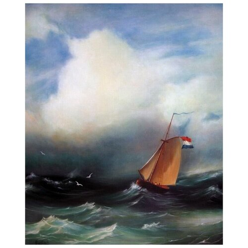  1700       (Tempete on the mer)   40. x 49.