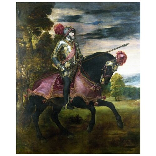       V   ( Emperor Carlos V on Horseback)  30. x 37.,  1190 