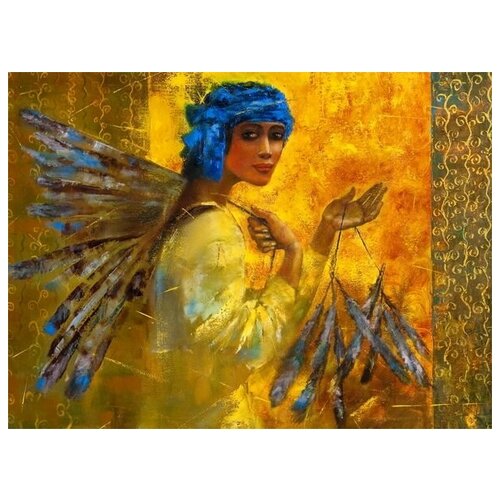  2480       (Woman with feathers)   68. x 50.
