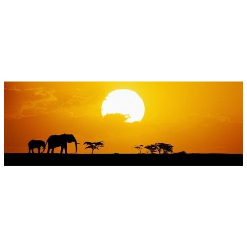  2190       (Elephants in Africa) 85. x 30.