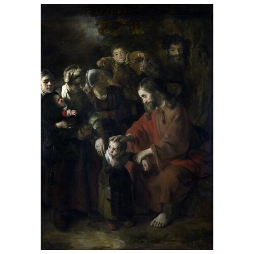  1880       (Christ blessing the Children)   40. x 57.