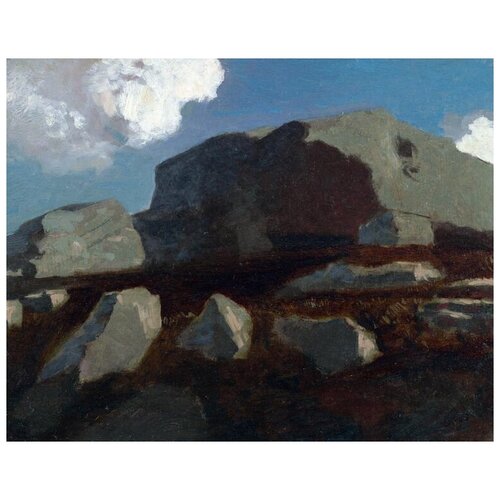  1750      ,   (Landscape with Rocks, near Royan)   51. x 40.