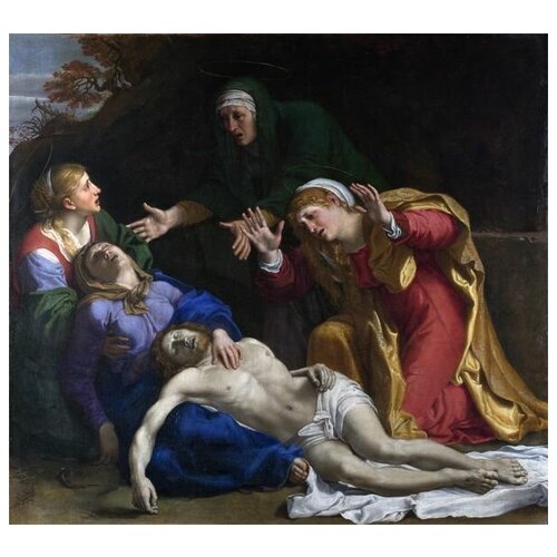  1070      (The Dead Christ Mourned (The Three Maries))   33. x 30.