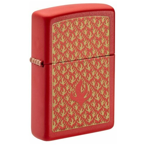  4400  Zippo 49573  Flame Pattern Red Matte