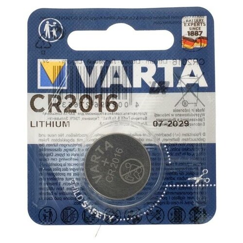 ������ 325� ��������� �������� Varta, CR2016-1BL, 3�, �������, 1 ��.
