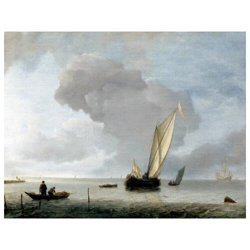  2410          (A Small Dutch Vessel before a Light Breeze)   65. x 50.