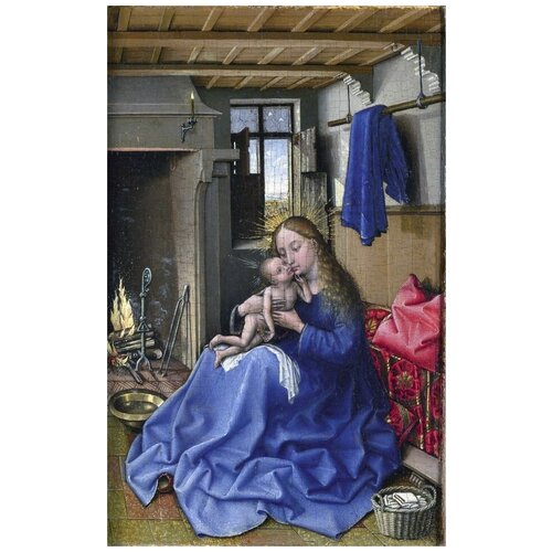  1410         (The Virgin and Child in an Interior)   30. x 48.