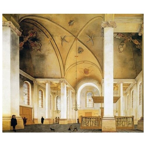  2250        (The interior of the church in the Netherlands) 1    59. x 50.
