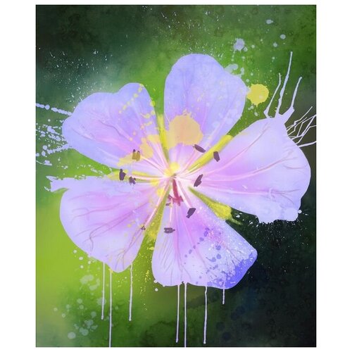  1190      (Purple flower) 30. x 37.