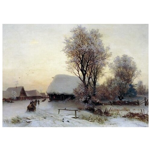 ������ 1880� ����������� �� ������ ������ ����� (Winter Evening) �1 ����������� ������� 57��. x 40��.