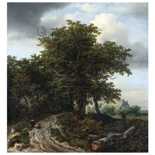  1560       (A Road winding between Trees towards a Distant Cottage) и   40. x 43.