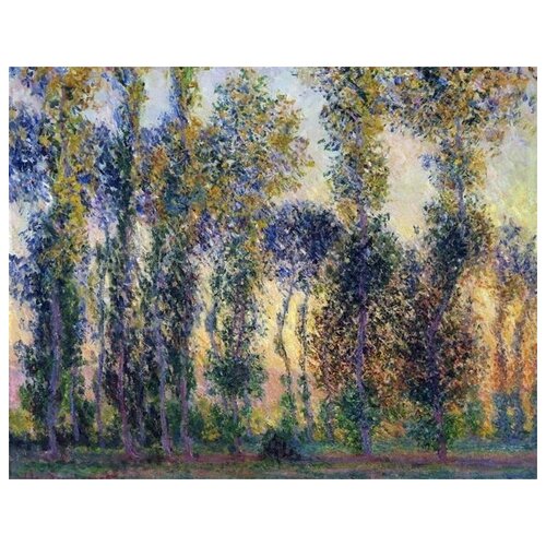  2370       (Poplars at Giverny, Sunrise)   64. x 50.