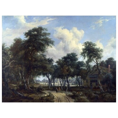  1800        ( A Woody Landscape with a Cottage)   53. x 40.