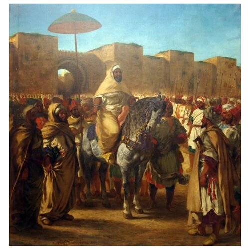  2040     -,  ,        (Abd ar-Rahman, Sultan of Morocco, left the palace in Meknes with his entourage)   50. x 52.