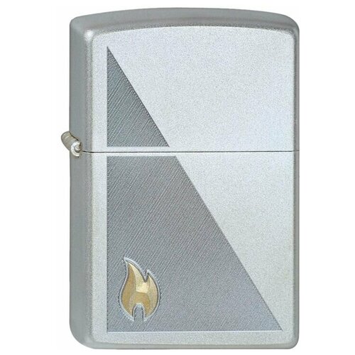  4452  ZIPPO Zippo Flame,   Satin Chrome, /, , 38x13x57 